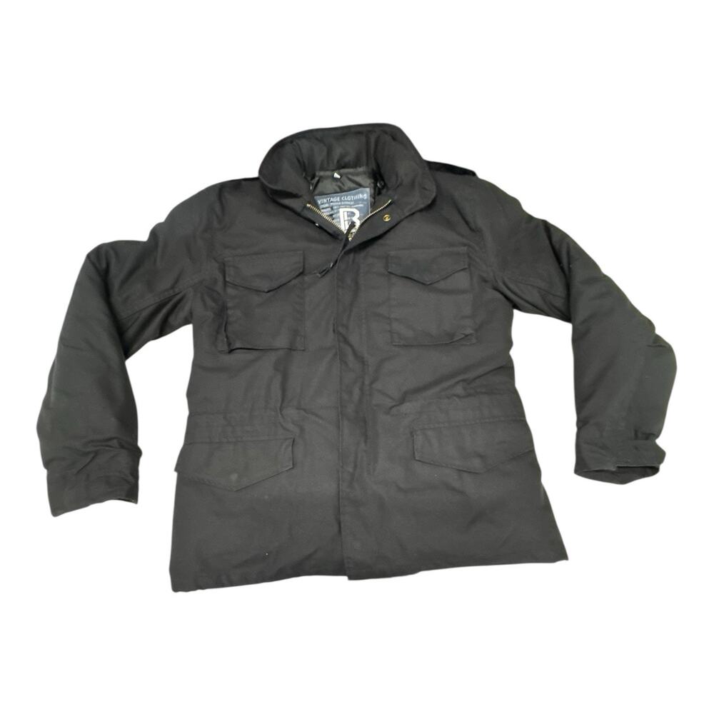 Brandit Large Black Lined Army Military Parka Jacket 217-3 Outdoor Gorpcore